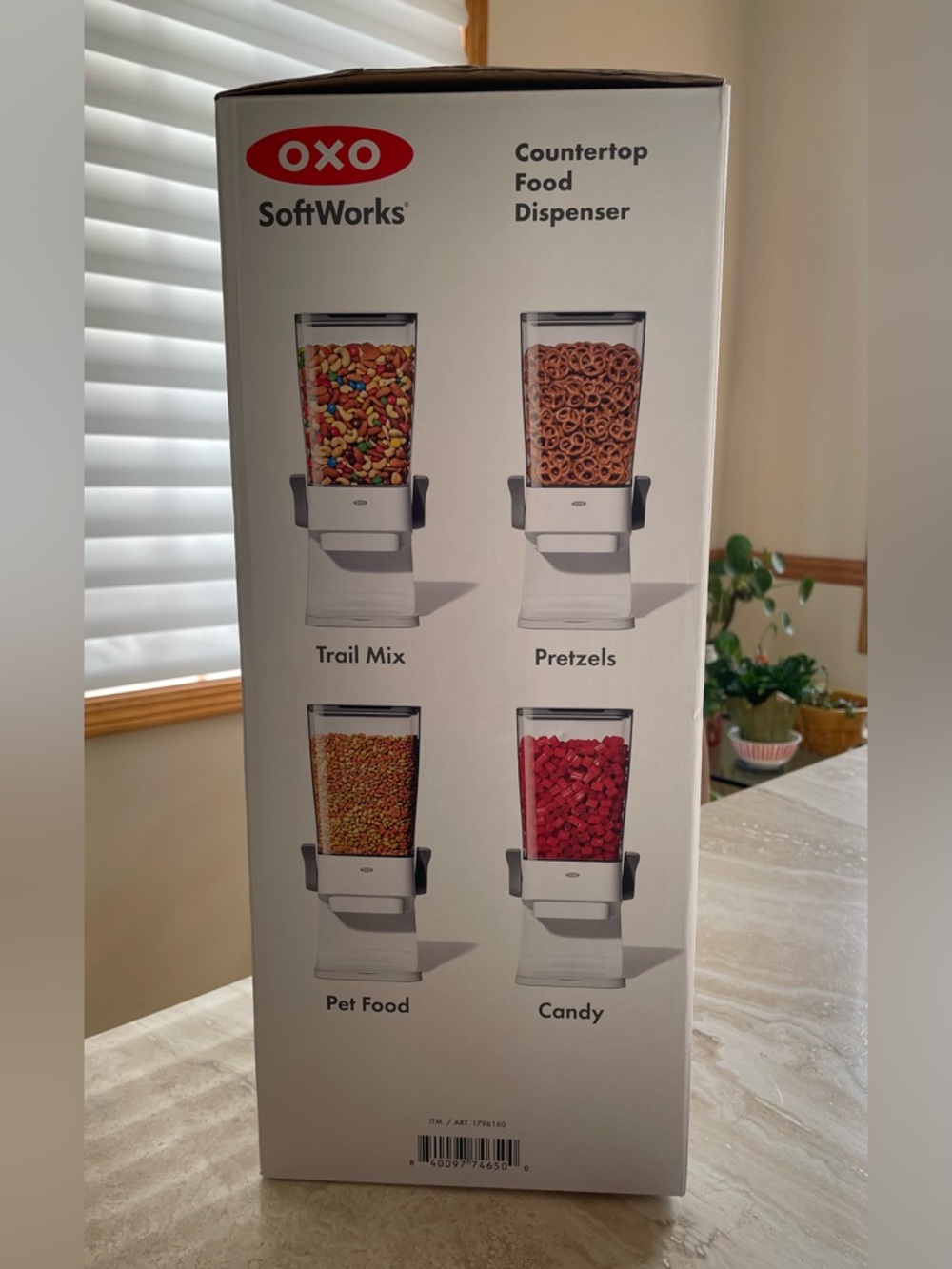 OXO SoftWorks Clear Food Dispenser with White Base *NEW* - Picture 4 of 7